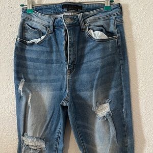 Risen Ripped Denim Jeans Size 11
